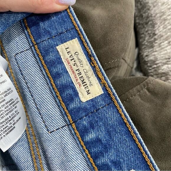 Levi’s Wedgie Straight Blue High Rise Vintage Look Jeans Size 25 - Picture 9 of 14